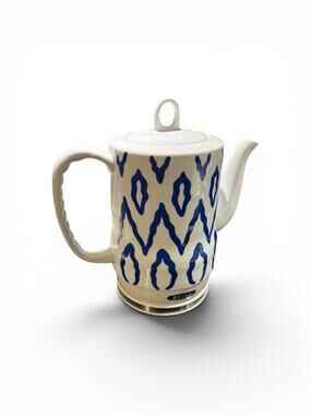 Bella Sensio Ceramic Electric Tea Kettle 1.5L Model KE7937-A White Blue